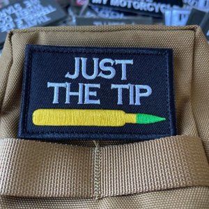 Embroidered Patch Just The Tip - Hook & Loop Patch
